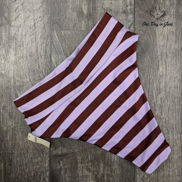 American Eagle Outfitters Aerie High Cut Cheeky Bikini Bottom Size XS - Picture 2 of 3